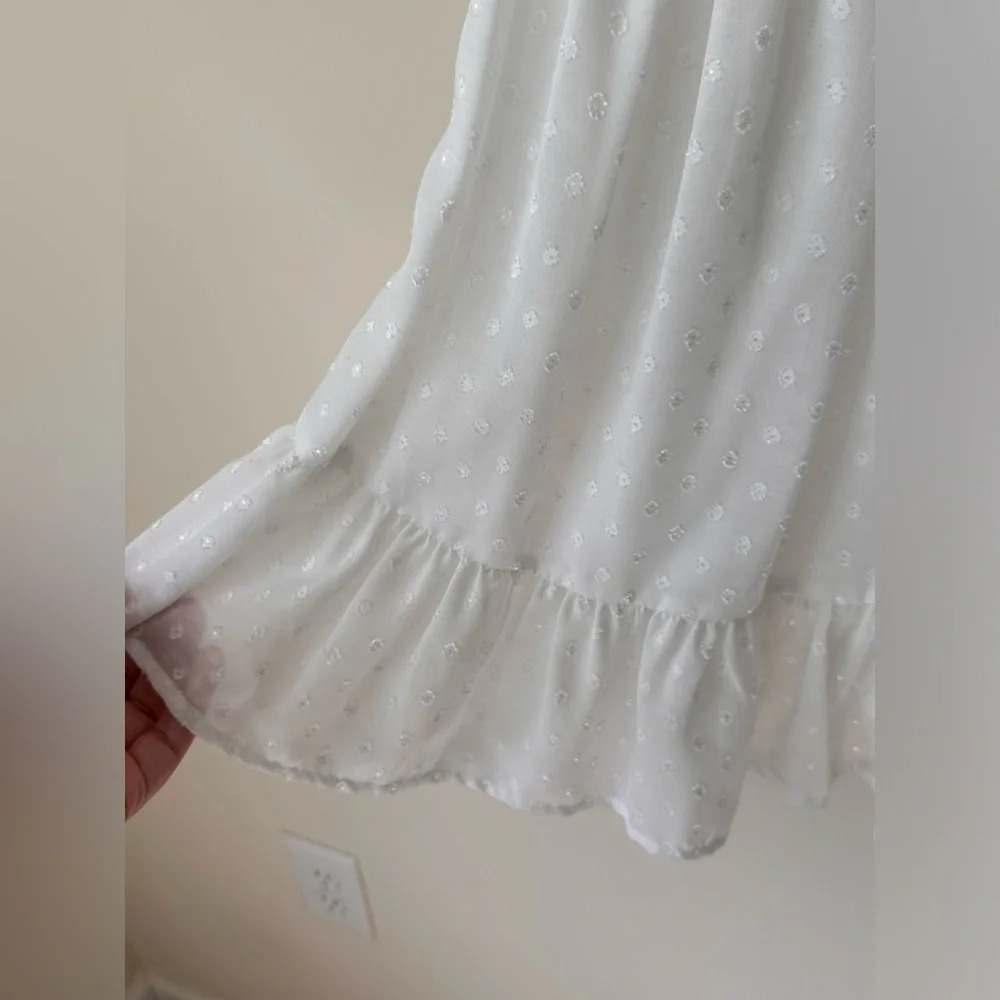 Lilly Pulitzer White Polka Dot Strapless Ruffle Sundress - Picture 8 of 11